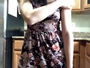 韓國模特兒女神巨乳嫩妹全裸廚房